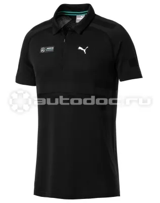 MERCEDES BENZ Мужская рубашка-поло Mercedes-AMG Petronas Motorsport, Mens Polo Shirt, Black, MY2019