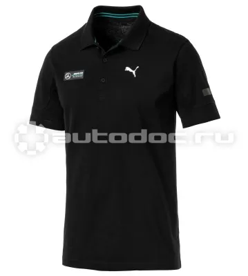 MERCEDES BENZ Мужская рубашка-поло Mercedes-AMG Petronas Motorsport, Mens Polo Shirt, Black
