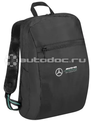 MERCEDES BENZ Складной рюкзак AMG Petronas Motorsport Packable Rucksack,  Season 2020,  Black