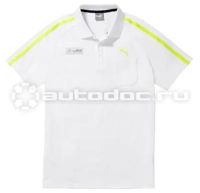 MERCEDES BENZ Мужская футболка поло AMG Petronas Mens Polo Shirt, White