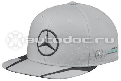 MERCEDES BENZ Кепка унисекс F1 Unisex cap, Hamilton Flat Brim, Grey