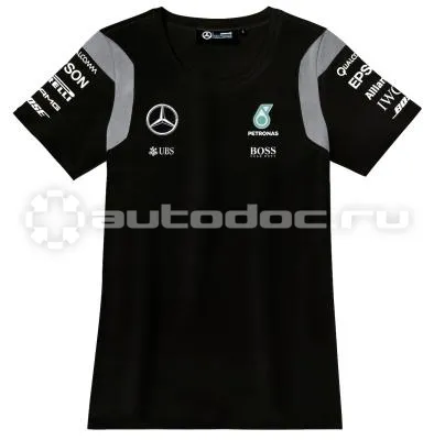 MERCEDES BENZ Женская футболка -AMG Petronas F1 Womens Driver T-shirt, Black