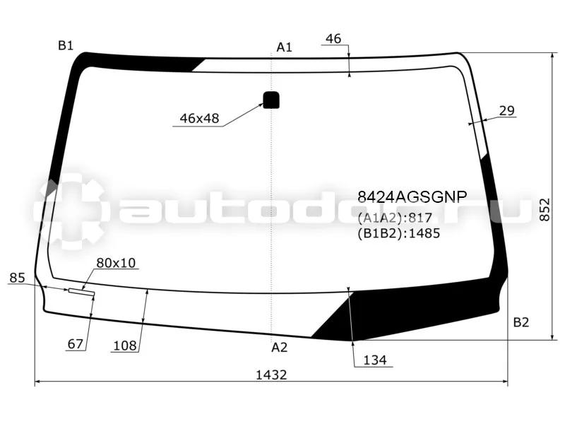 Стекло лобовое