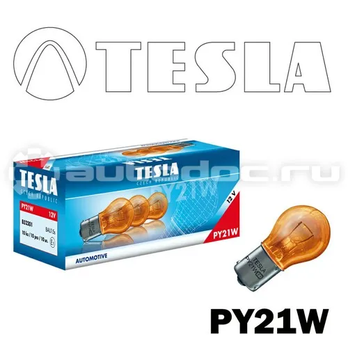TESLA Лампа накаливания PY21W