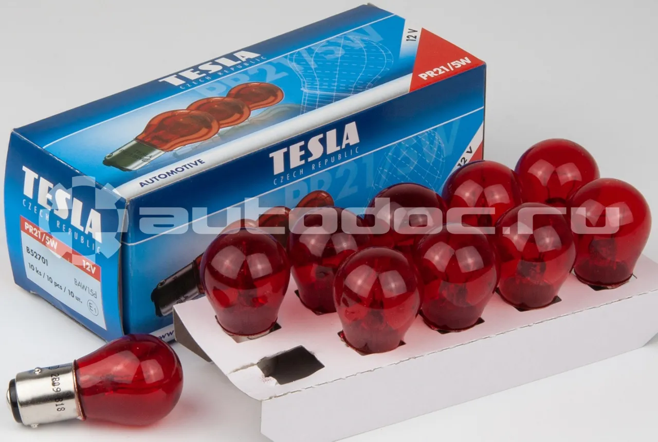 TESLA Лампа накаливания PR21 | 5W BAW15D