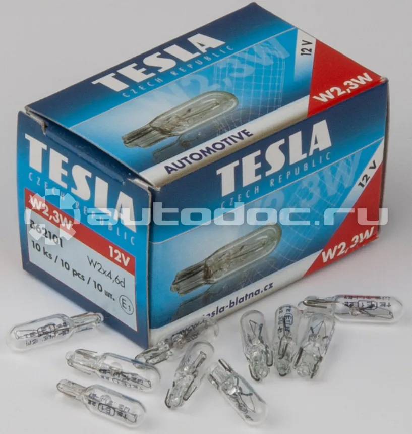 TESLA Лампа накаливания W2,3W