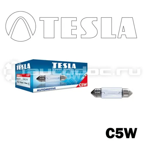 TESLA Лампа накаливания C5W