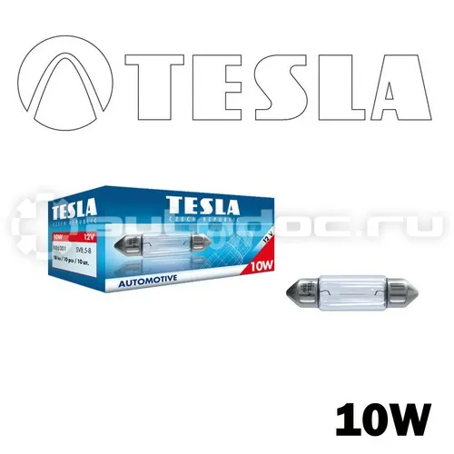 TESLA Лампа накаливания C10W
