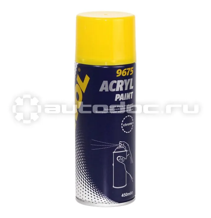 MANNOL 9675 Acryl Paint Chrome Быстросохнущая акриловая краска