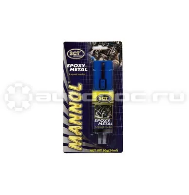 MANNOL 9905 Epoxy-Metal Двухкомпонентный клей для металла