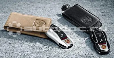 PORSCHE Кожаный чехол для ключа от автомобиля Leather Key Case 2017