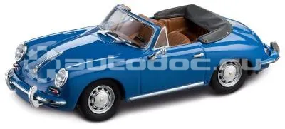 PORSCHE Модель автомобиля 356 C Cabriolet – limited edition, Enamel Blue