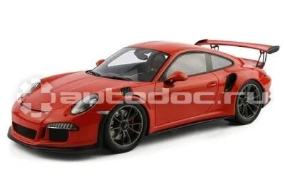 PORSCHE Модель автомобиля Porsche 911 (991) GT3 RS, Scale 1:18, Lava Orange