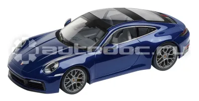 PORSCHE Модель автомобиля Porsche 911 Carrera 4S Coupe, Gentian Blue Metallic, Scale 1:18