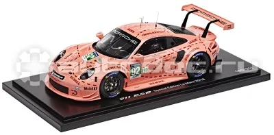 PORSCHE Модель автомобиля Porsche 911 RSR 2018, Pink Pig, limited edition, Scale 1:18