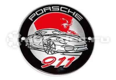 PORSCHE Эмблема на решетку радиатора