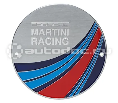 PORSCHE Эмблема на решетку радиатора Grille Badge, Martini Racing, LE 2000 Units