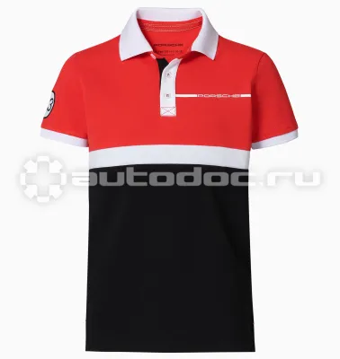 PORSCHE Детское поло Kids Polo-Shirt, 917 Salzburg Collection, red | white | black