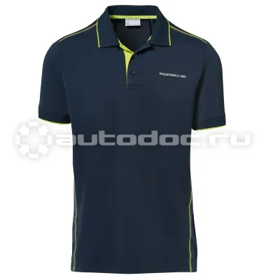 PORSCHE Мужское поло Porsche Men’s Golf Polo Shirt Sport, Dark Blue