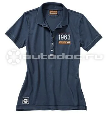 PORSCHE Женское поло Women’s polo shirt – Classic collection, Dark Blue