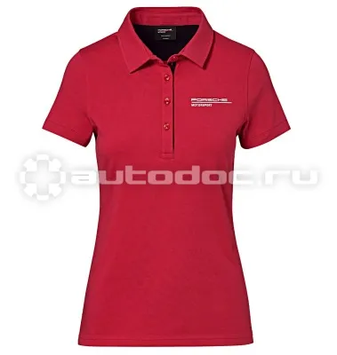 PORSCHE Женское поло Porsche Women’s Polo Shirt, Motorsport, Red
