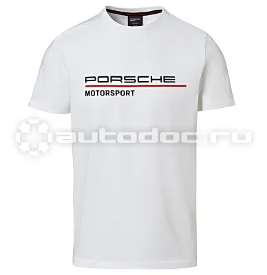 PORSCHE Мужская футболка Porsche Men’s T-shirt, Motorsport, White