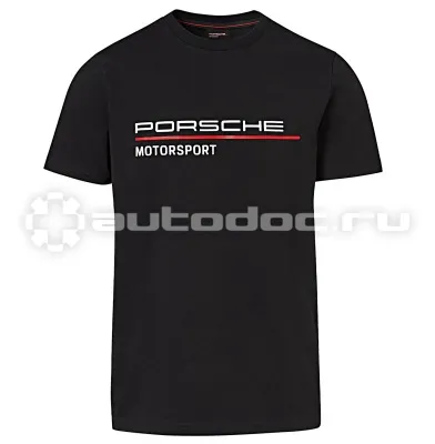 PORSCHE Мужская футболка Porsche Men’s T-shirt, Motorsport, Black