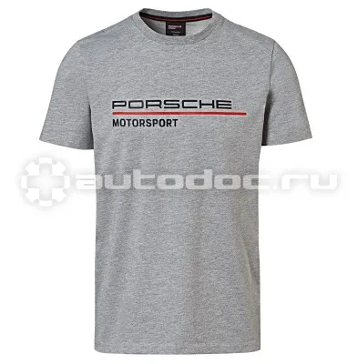 PORSCHE Мужская футболка Porsche Men’s T-shirt, Motorsport, Grey