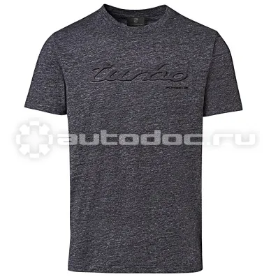 PORSCHE Мужская футболка Porsche Turbo T-shirt, Mens, Essential, Mottled Grey