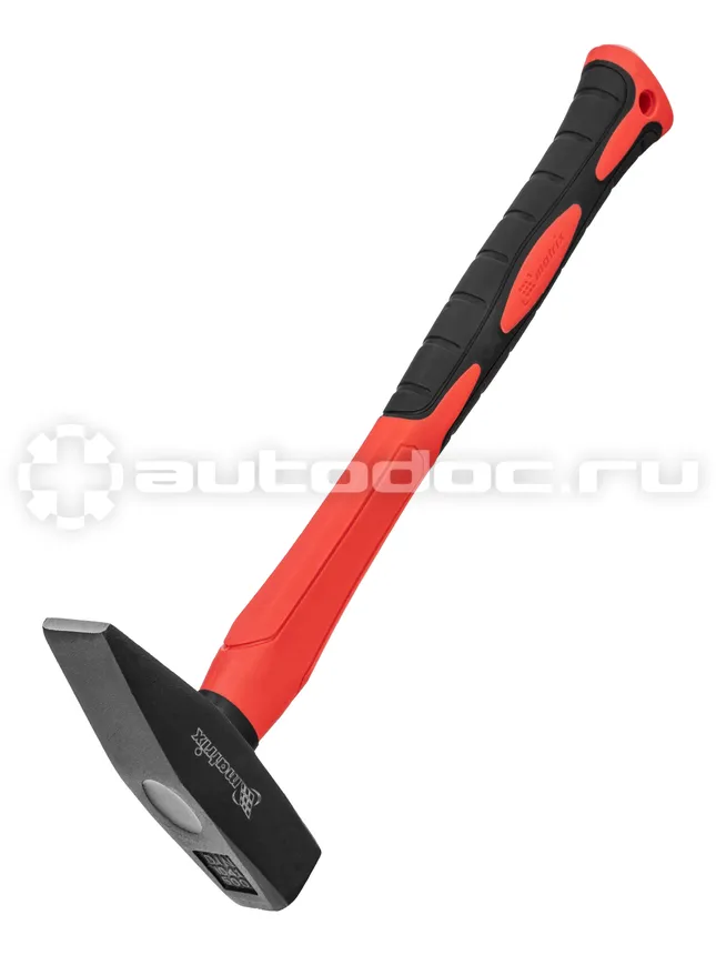 MATRIX Молоток слесарный optimal, 500 г, фибергласовая обрезиненная рукоятка, квадратный боек