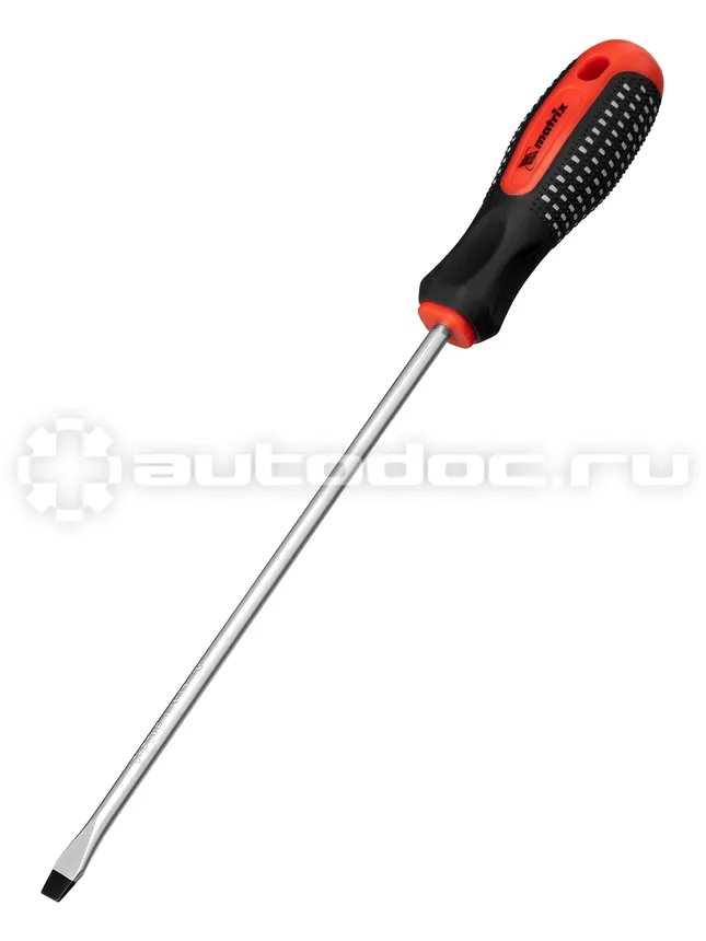 MATRIX Отвертка Fusion, SL6 х 200 мм, CrV, трехкомпонентная рукоятка "anti slip"