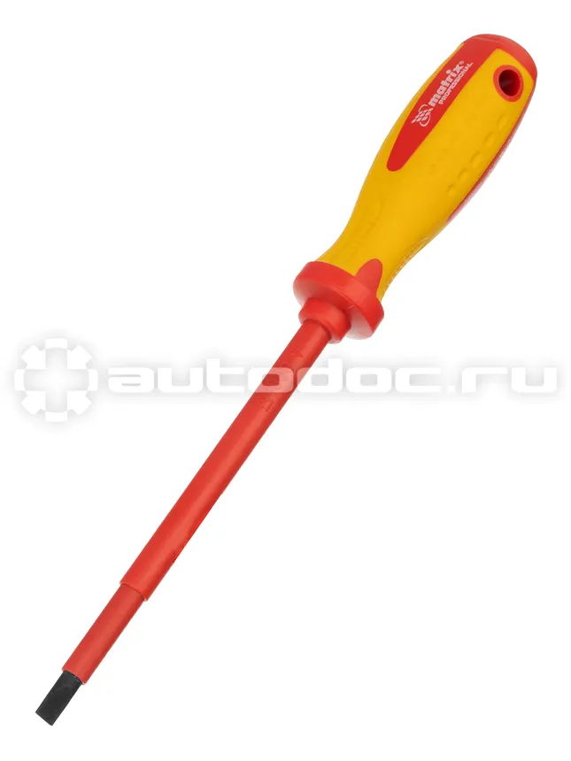 MATRIX Отвертка Insulated, SL6,5 x 150 мм, CrMo, до 1000 В, двухкомпонентная рукоятка