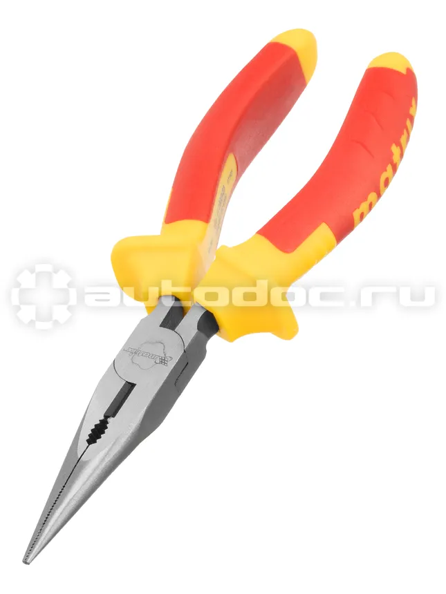 MATRIX Длинногубцы прямые Insulated, 160 мм, двухкомпонентные рукоятки PROFESSIONAL