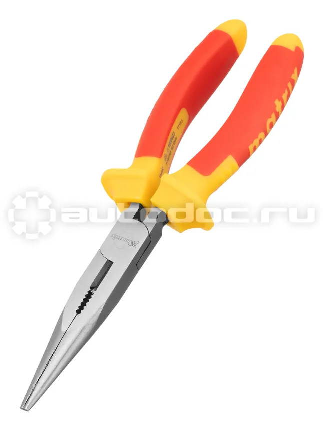 MATRIX Длинногубцы прямые Insulated, 200 мм, двухкомпонентные рукоятки PROFESSIONAL