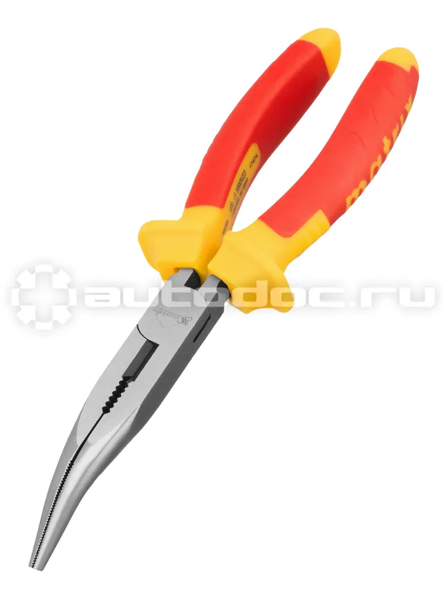 MATRIX Длинногубцы изогнутые Insulated, 200 мм, двухкомпонентные рукоятки PROFESSIONAL