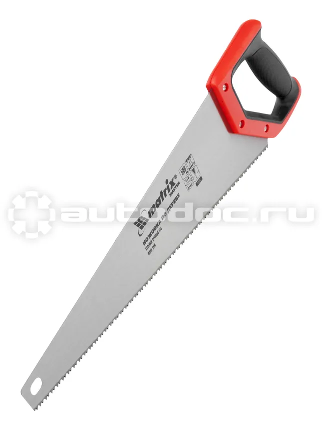 MATRIX MASTER 23560 Ножовка по дереву,500 мм,волновая вырубка,3-4 TPI,зуб 2D,каленый зуб,двухкомп.руко-ка