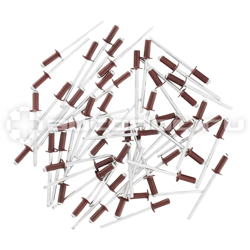 MATRIX Заклепки 3,2 х 8 мм RAL 3005, красное вино, 50 шт.