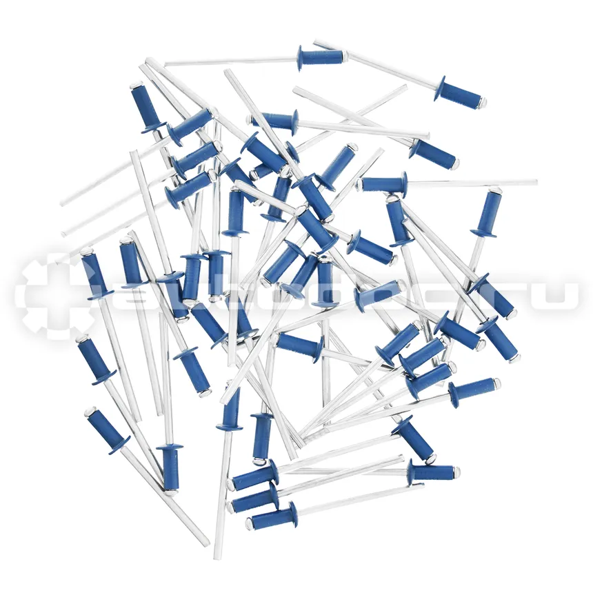 MATRIX Заклепки 4,0 х 10 мм RAL 5005, синие, 50 шт.