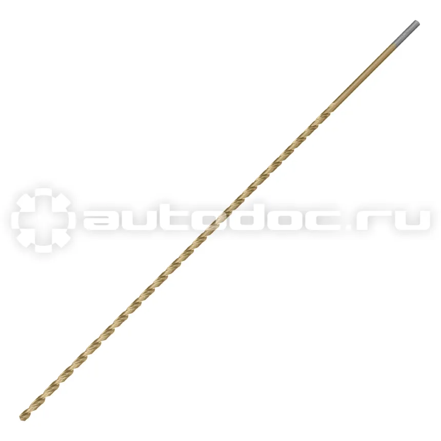 MATRIX 714304 Сверло спиральное по металлу 4 x 300мм, HSS, нитридтитановое покрытие