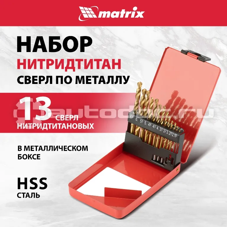 MATRIX Набор сверл по металлу