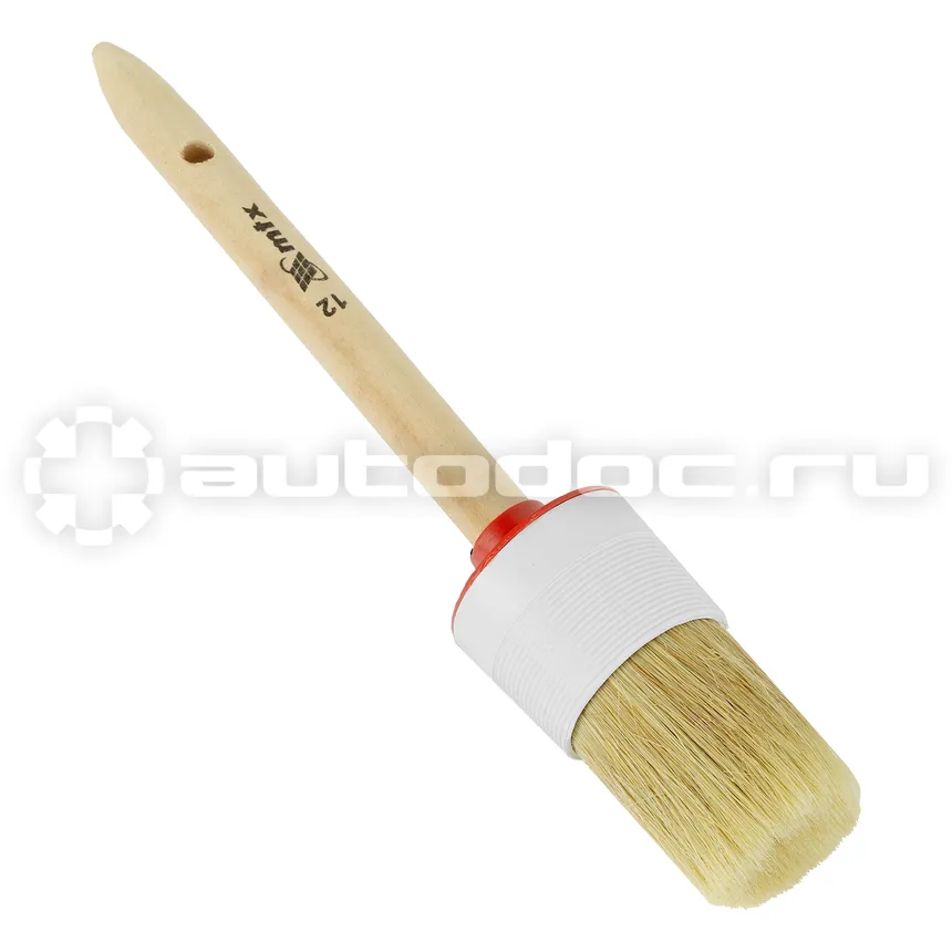 MATRIX 82082 Кисть круглая №12 (45 мм), натуральная щетина, деревянная ручка