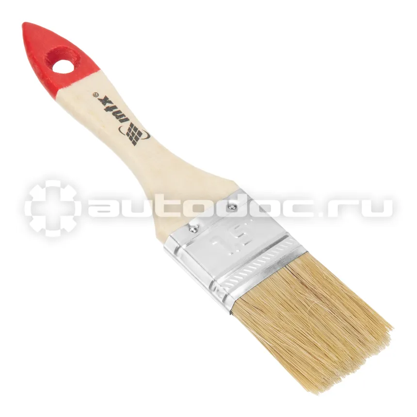 MATRIX 82525 Кисть плоская "Стандарт" 1,5" (38 мм), натуральная щетина, деревянная ручка