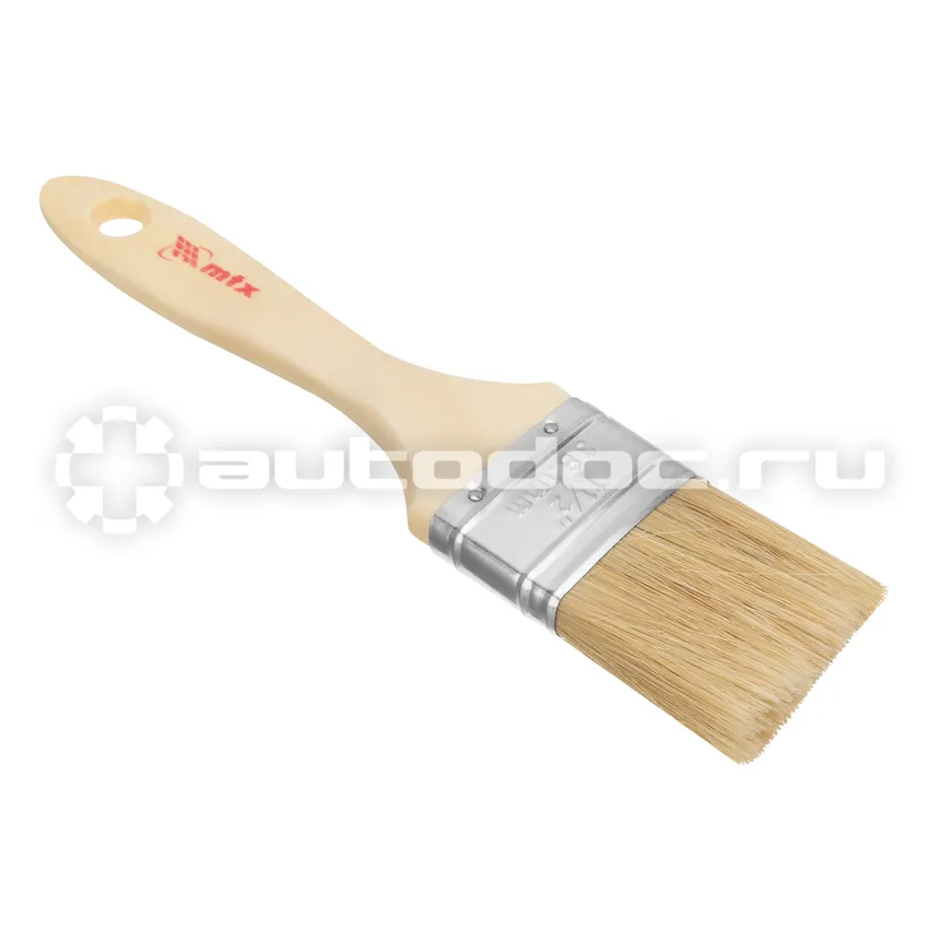 MATRIX 83052 Кисть плоская "Евро" 1,5", натуральная щетина, деревянная ручка