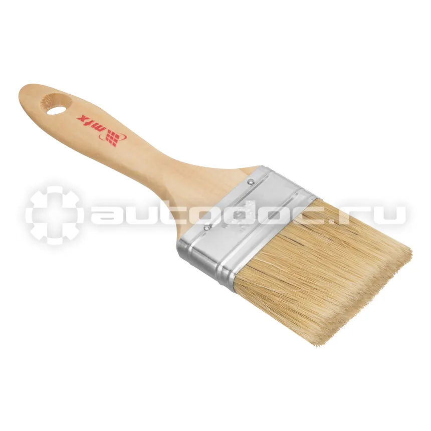 MATRIX 83054 Кисть плоская "Евро" 2,5", натуральная щетина, деревянная ручка