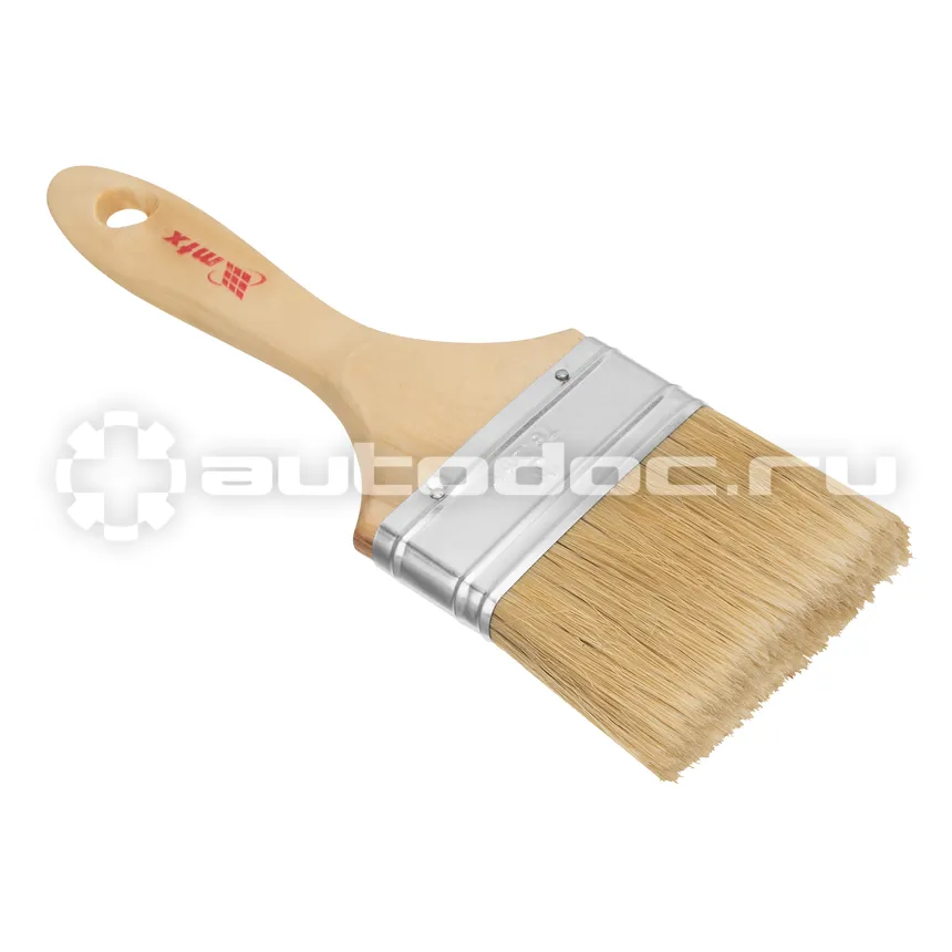 MATRIX 83056 Кисть плоская "Евро" 3", натуральная щетина, деревянная ручка