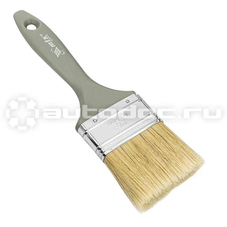 MATRIX 83064 Кисть плоская "Евро" 2,5", натуральная щетина, пластмассовая ручка