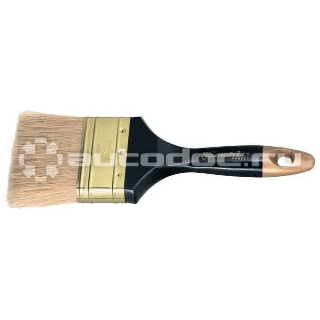 MATRIX 83153 Кисть плоская "Профи" 2,5", натуральная щетина, деревянная ручка
