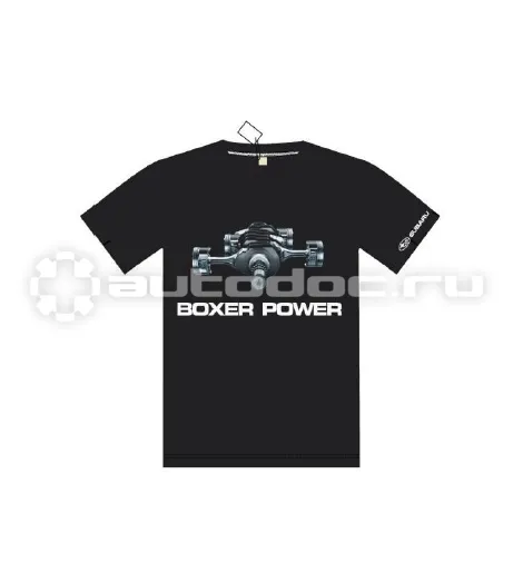 SUBARU Футболка Boxer Power, черная, XL