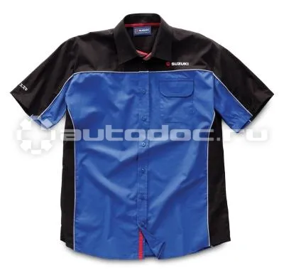 SUZUKI Мужская рубашка Men’s Short Sleeve Shirt, Blue black