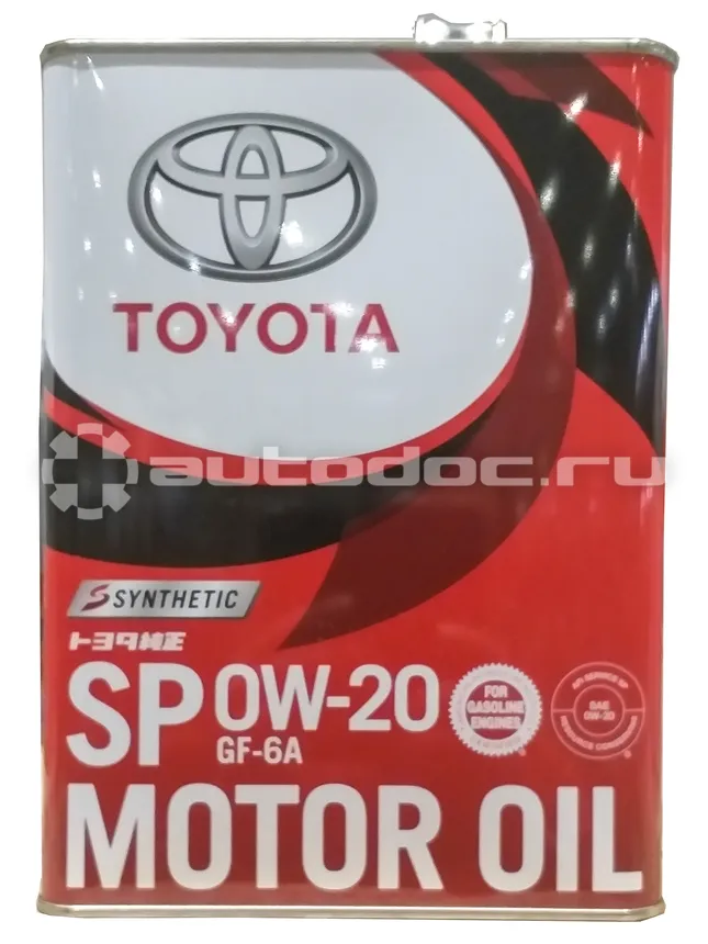 TOYOTA MOTOR OIL SP 0W-20 GF-6A